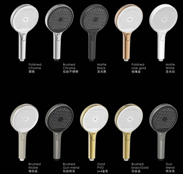 Premium Plastic Shower System with Hand Spray and Temperature Display