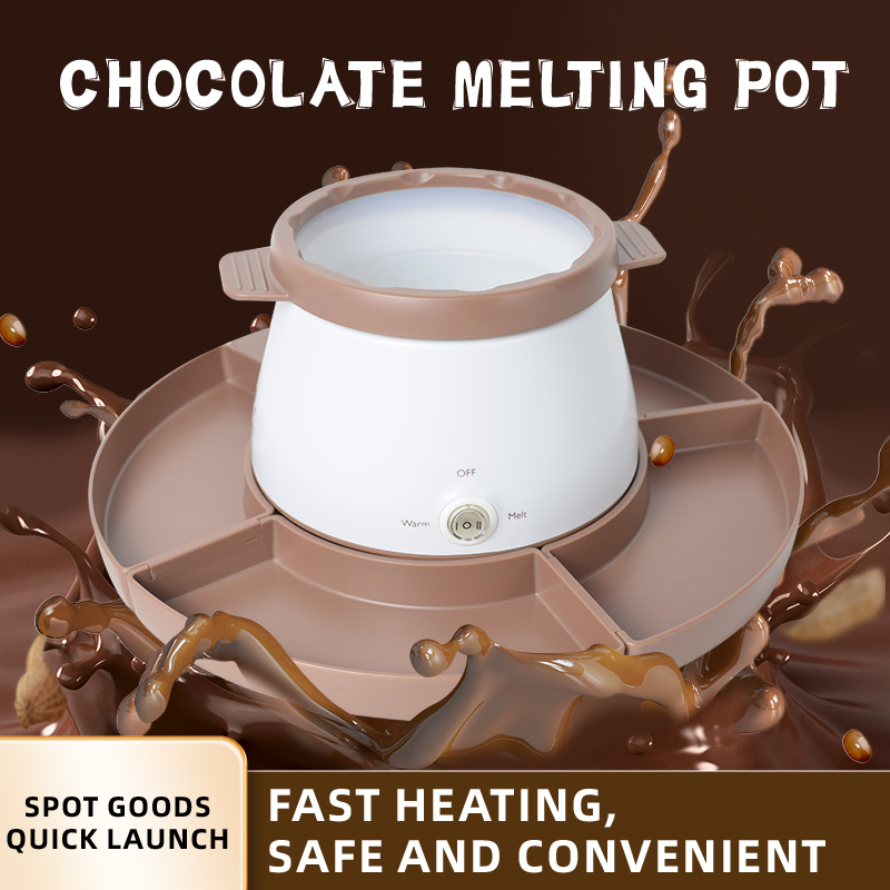 Versatile Cheese & Chocolate Melting Pot with Dividers Durable PP Material Candy Melting Pot Chocolate Melter Best Chocolate Melter Candy Melt Warmer