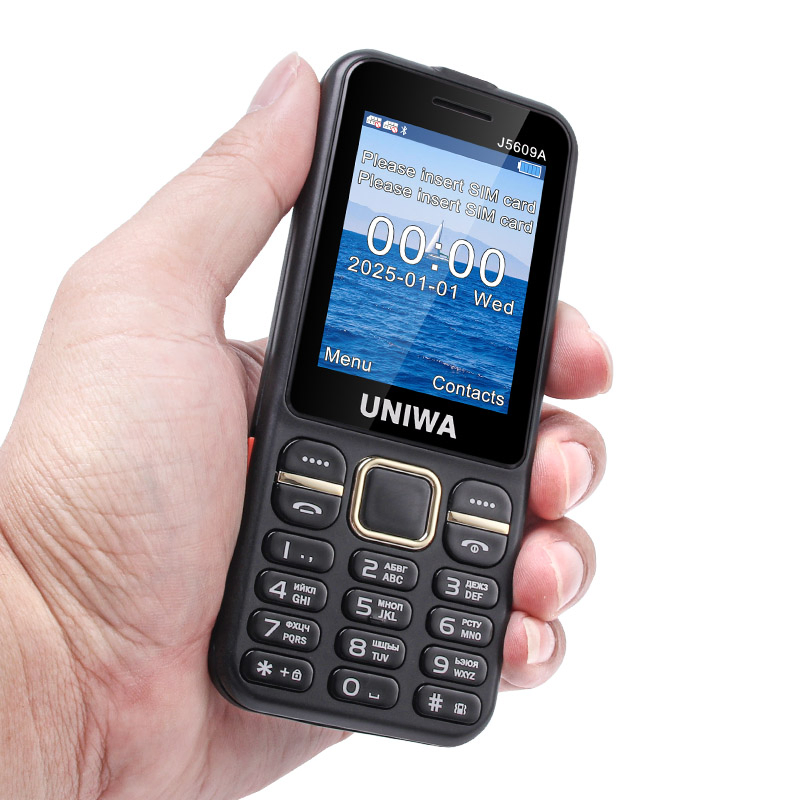 Кнопочный телефон Uniwa J5609A, 2.4 дюйма, 1400 мАч, 3G