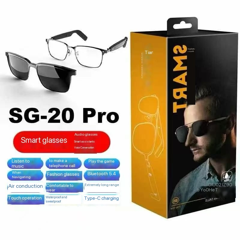 Sg Series Bluetooth Touch Operation Waterproof Type C Charging Smart Glasses