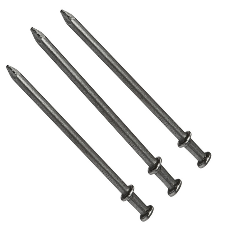 Building Construction Duplex Nails Two Head Common Nails with Easy Removal Design.
