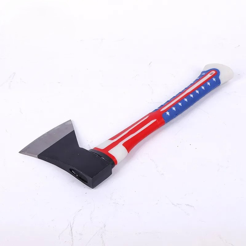 A613 Double Plastic-Coated Color Handle Axe Peace Axe Family Camping Firewood Logging Rubber Handle Axe