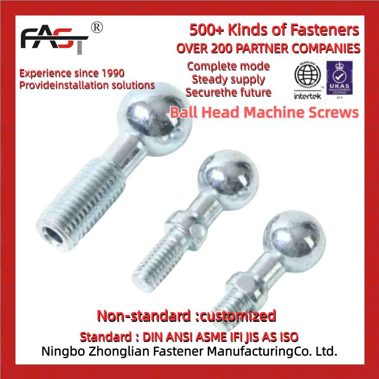 Винты с круглой головкой для сельхозтехники, 90мм