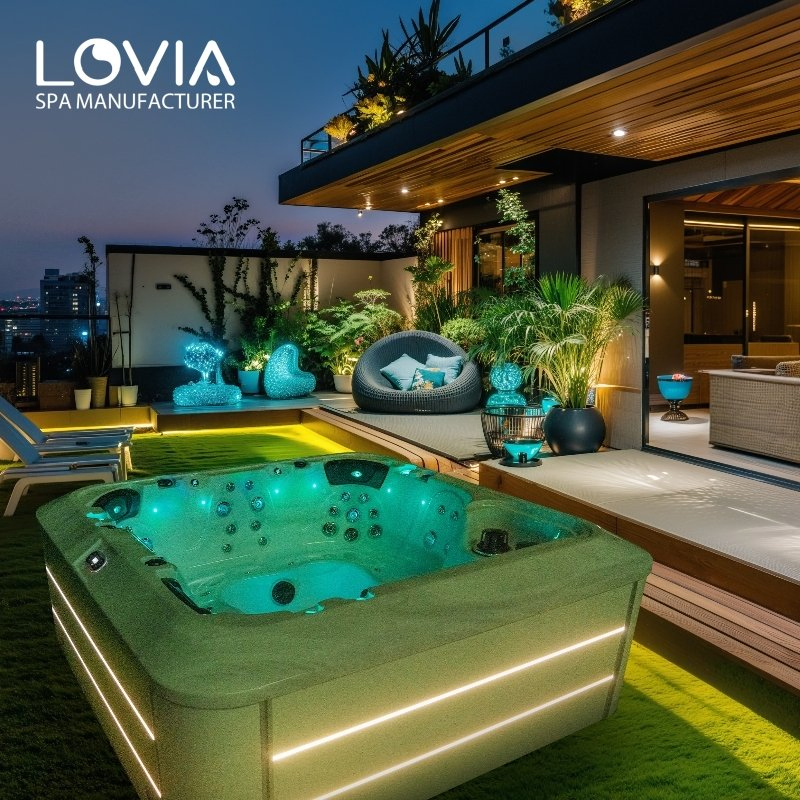 Акриловая уличная SPA-ванна LOVIA на 6 человек