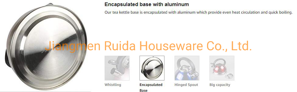 Popular in Promotion 2.5L Stove Top Kettle Stainless Steel Green Tea Kettle with Cheap Price