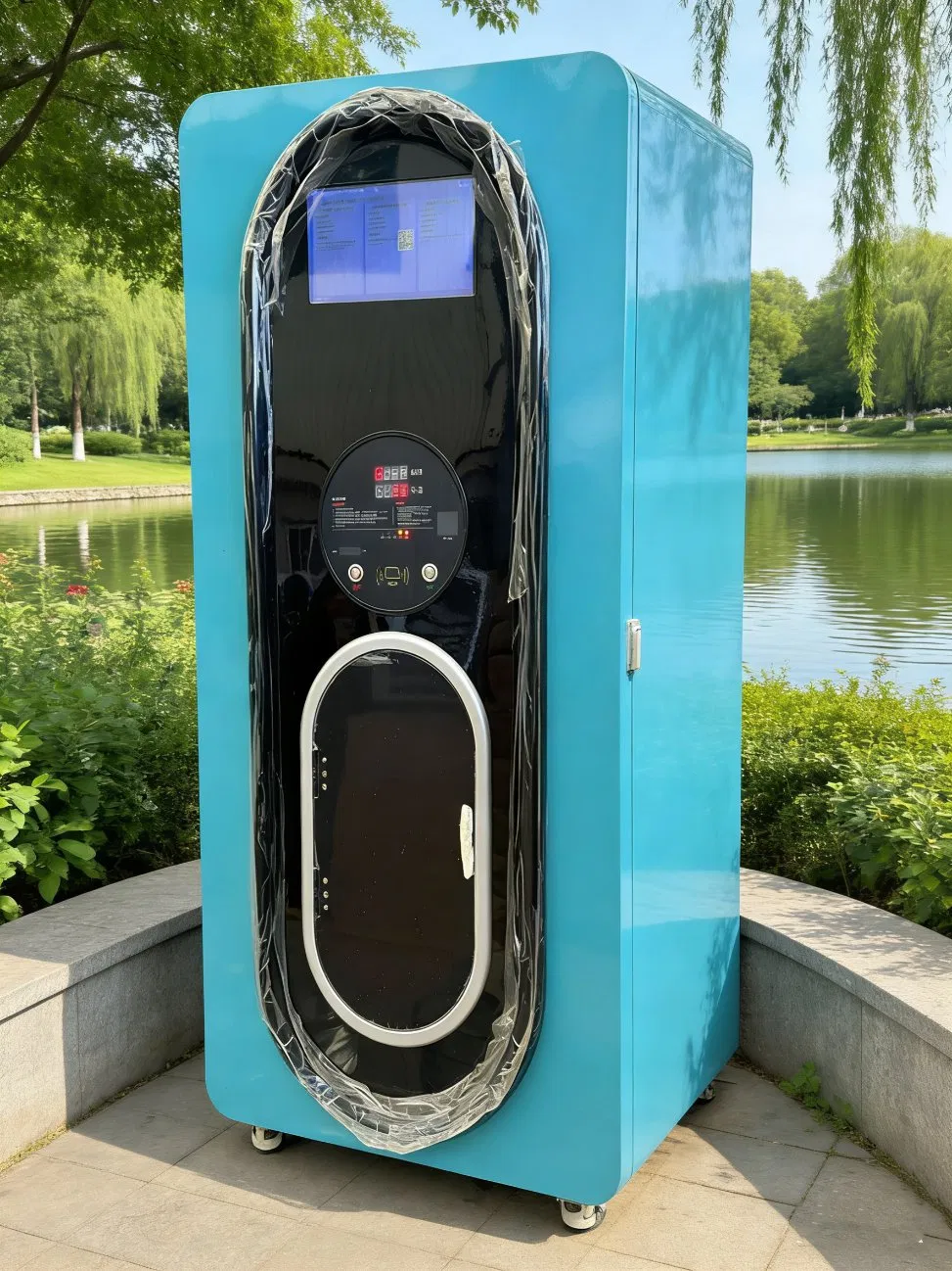 Коммерческий вендинговый аппарат питьевой воды RO с рекламным экраном