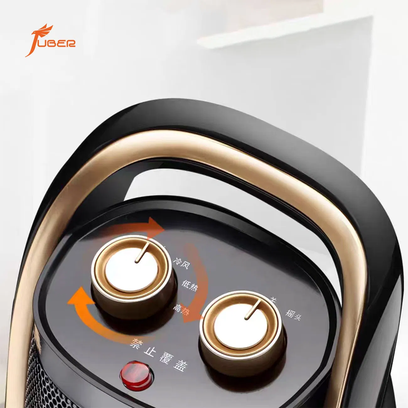 Portable Desktop Infrared Heater Electric 3 Speeds Air Cooler Fan Heater