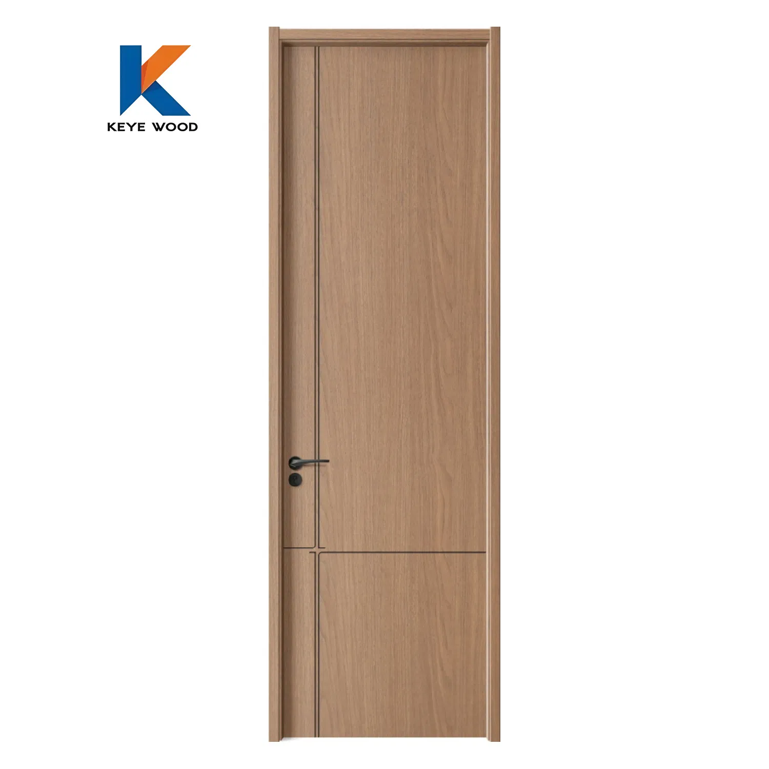 Custom Size Wooden Interior WPC Wood Security Door for Residential Room and Hotel Interiors