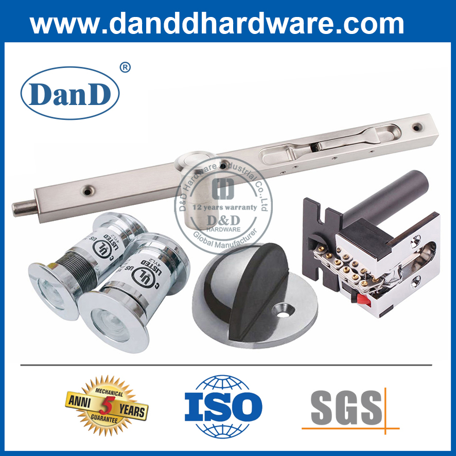 Zinc Alloy Satin Nickel Building Hardware for Washroom