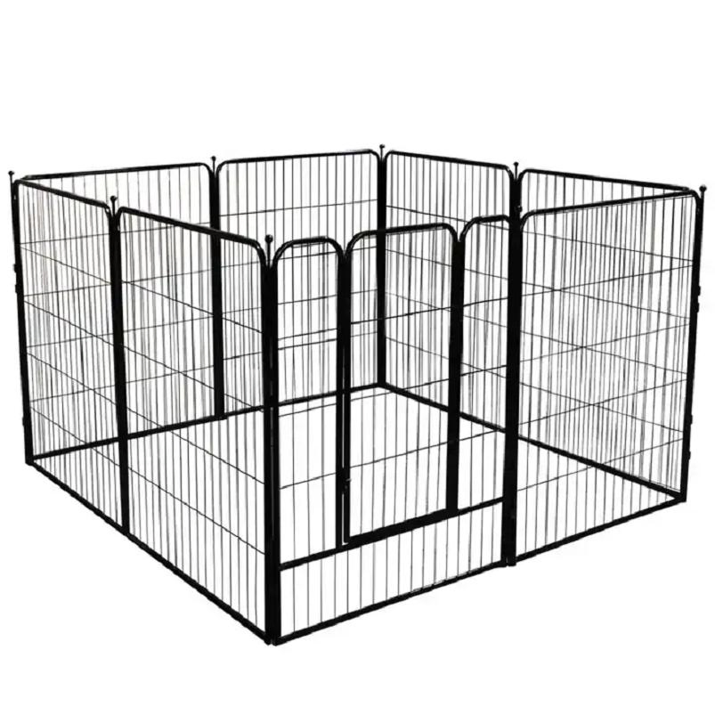 Adjustable Gate Assembly Pet Kennel Panels Wooden Dog Fence