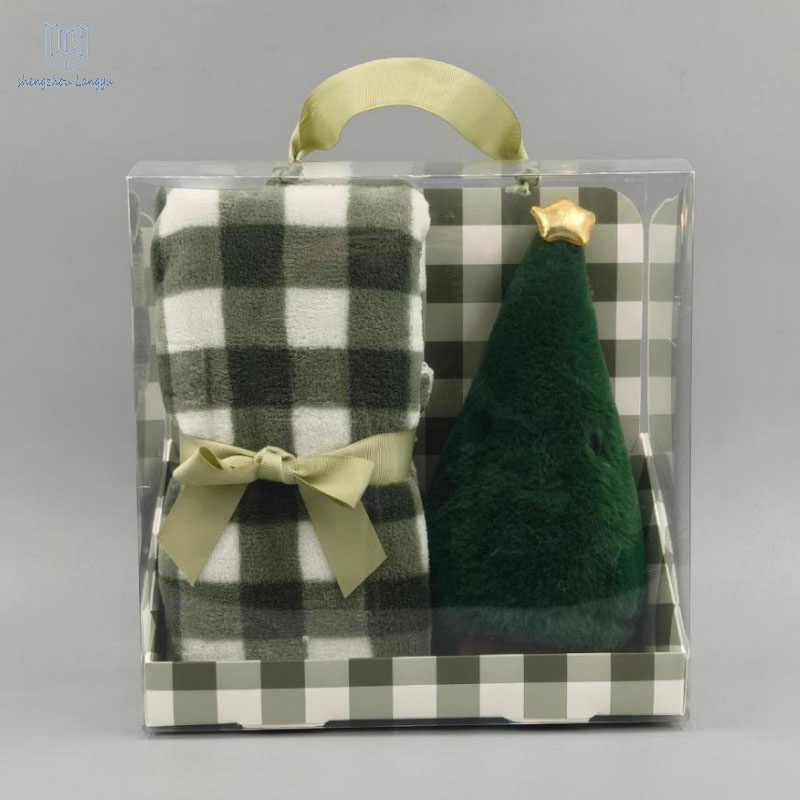 Wholesale Security Blanket Soft Lovey Unisex Lovie Baby Gift for Foreign Trade Christmas Gift Box