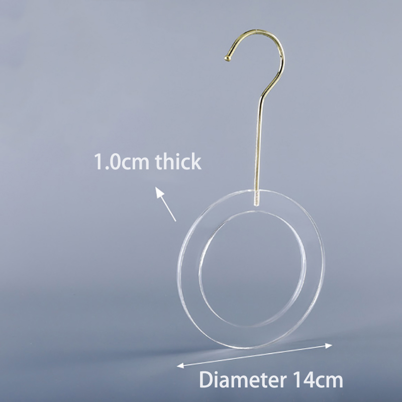 Wholesale Crystal Transparent Clothing Store Special Women's Plastic Acrylic Clothes Hanger Traceless Pants Clip