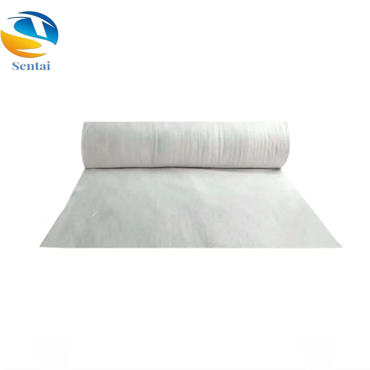 White Polyester/Polypropylene Short Fiber Needle Punched Geotextile Reinforced Geotextile for Aircraft Runway Foundation