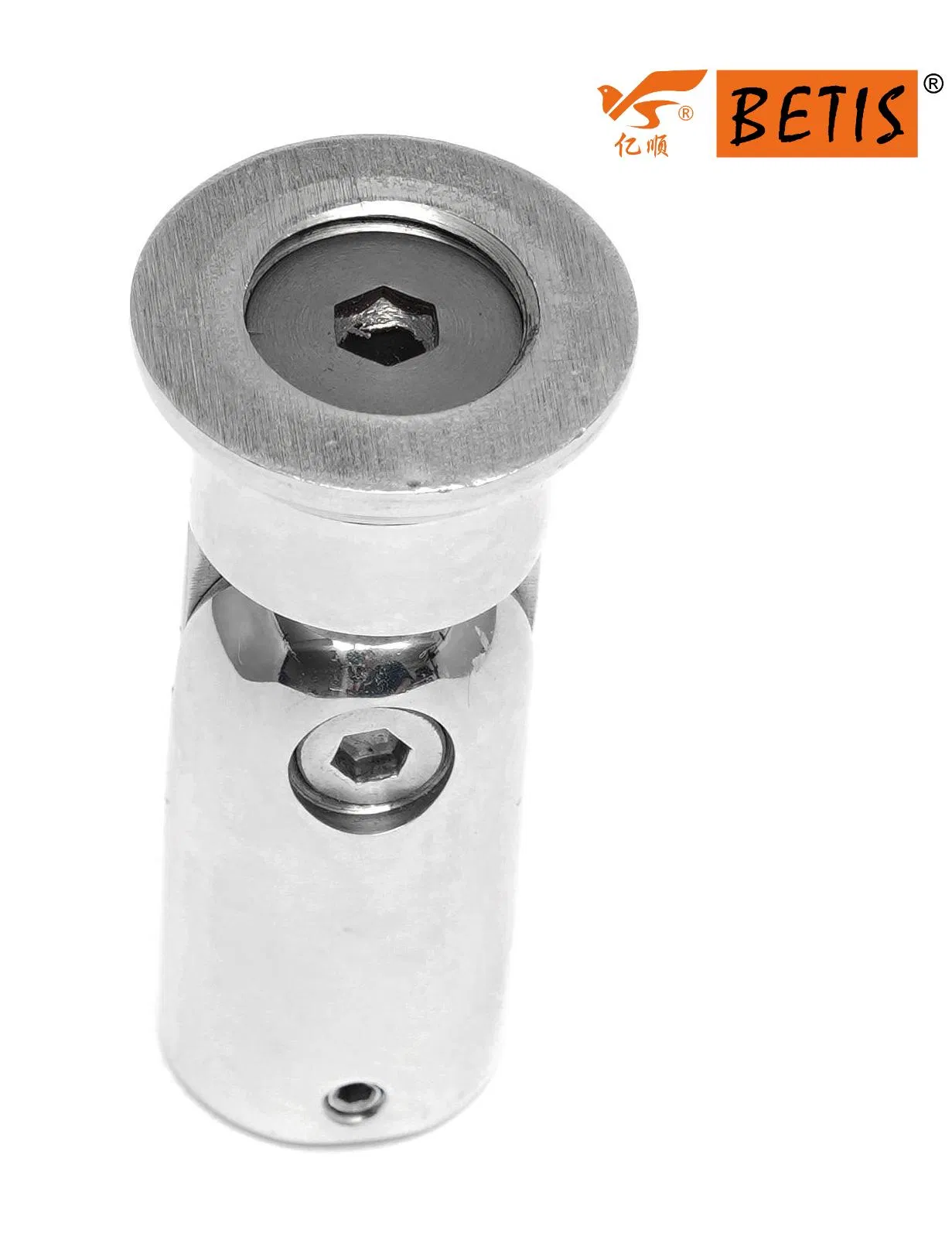 OEM 2024 Hot Sale Tempered Glass Door Hardware Durable Public Shower Room Hardware Available Adjustable Base-Pipe Connector for Glass Door