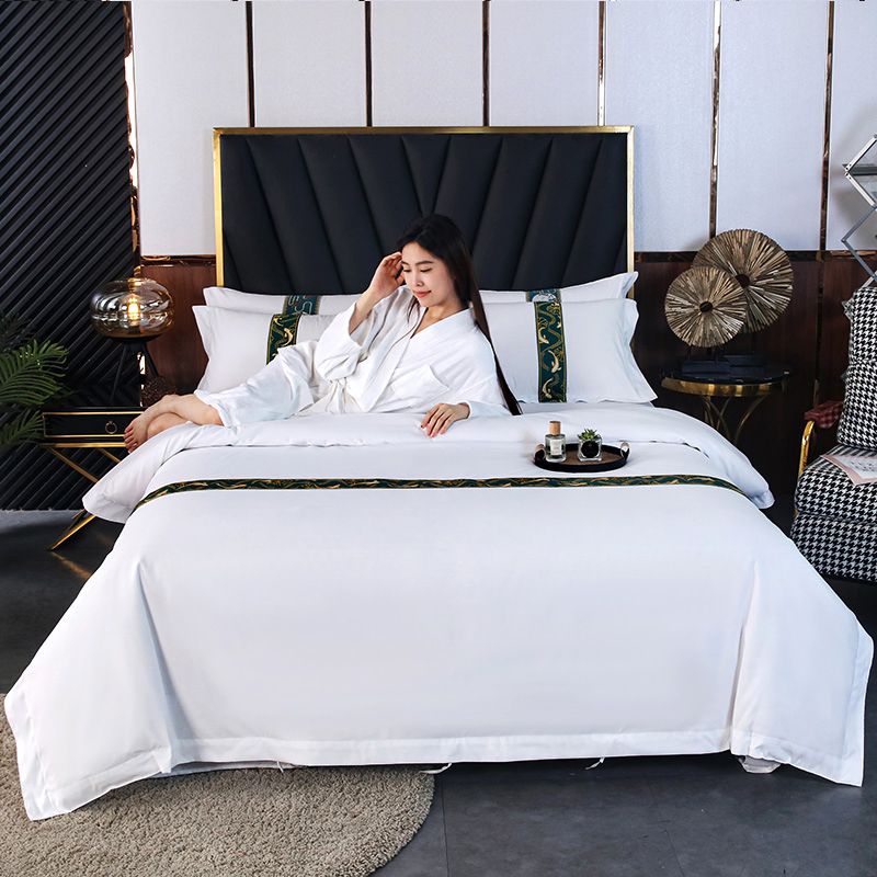 Custom Nantong Sheet Hotel Home Textile Bed Sheet Sets Cotton Bedding Linen