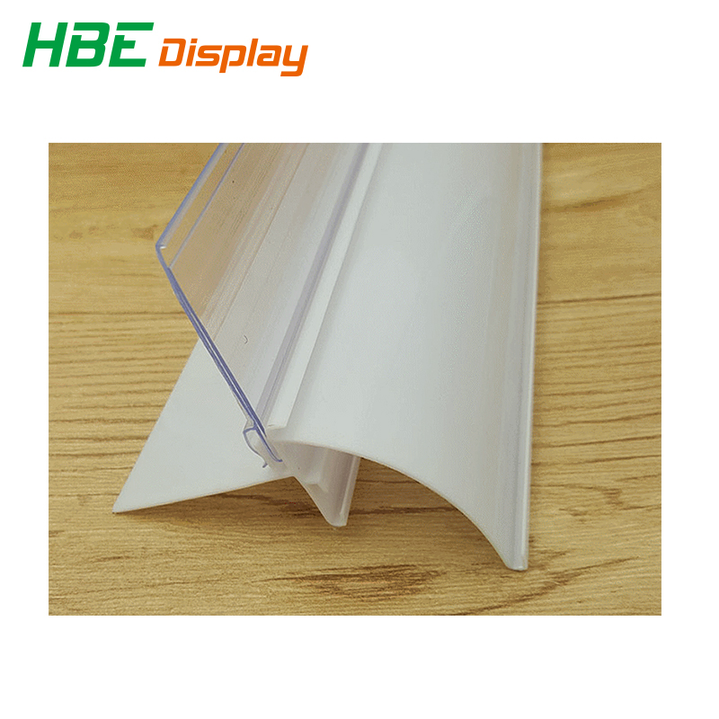 Supermarket PVC Plastic Pop Clips Advertising Holder for Promotion