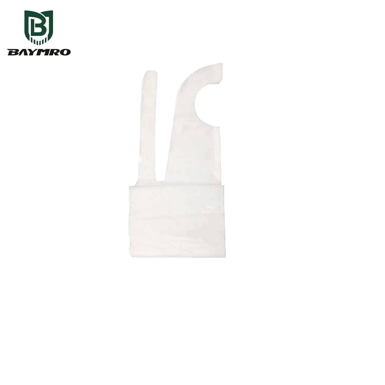 PPE Supplier En13795-2 PPE Supplier Disposable White Waterproof PE Safety Apron with Certificate