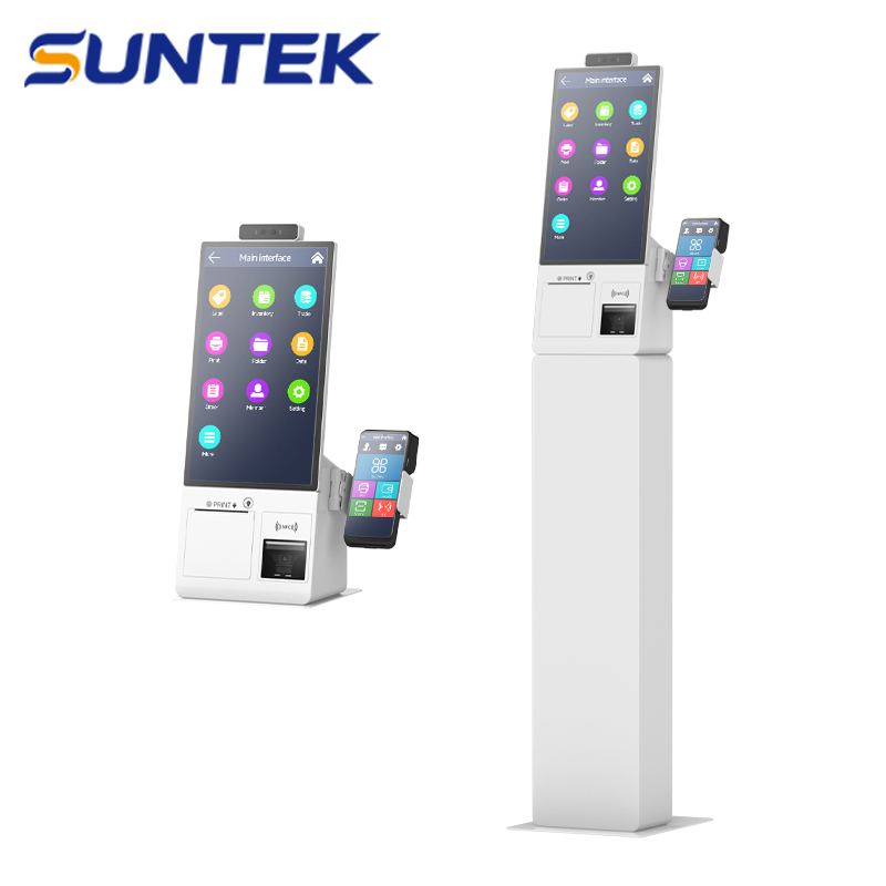 15.6 Inch Ordering Desktop Android All in One Self Service Payment Kiosk with Suntek Sdk