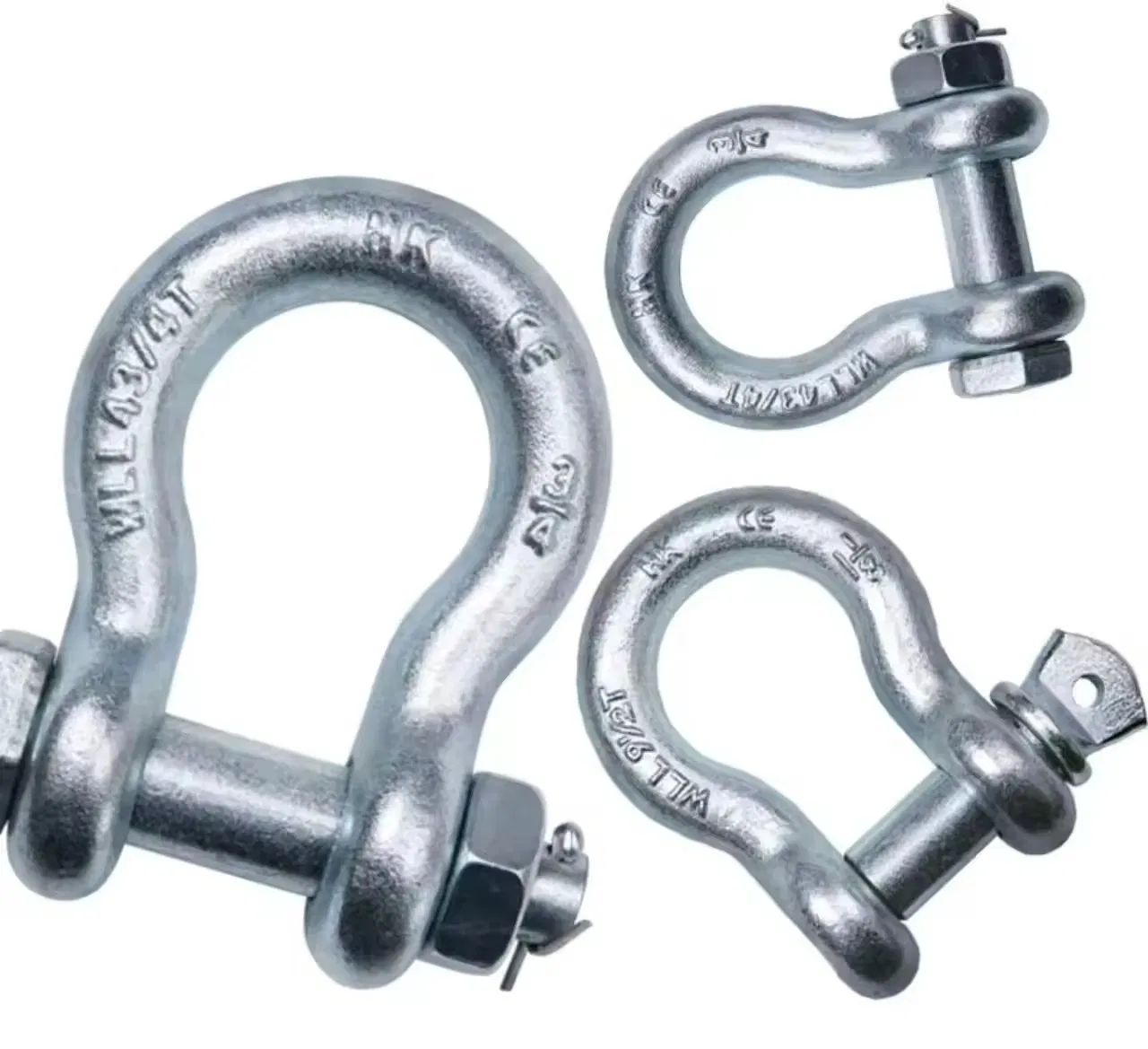 Galvanized Alloy Steel & Carbon Steel D Shackle Adjustable Dee Shackles