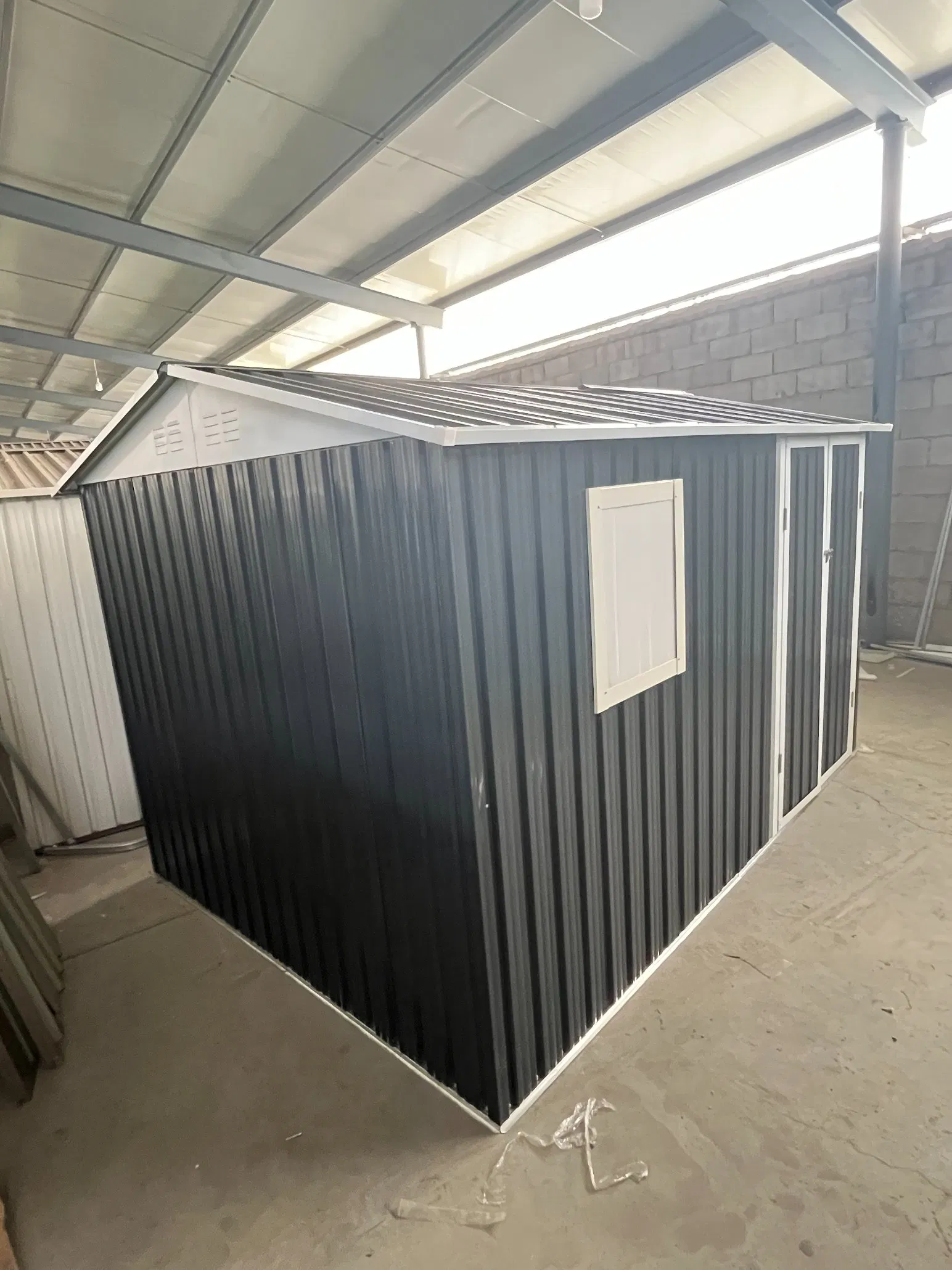 9*6FT Large Capacity Outdoor Storage Shed for Lawn Equipment Bicycles and Seasonal Items Garden Tool Shed