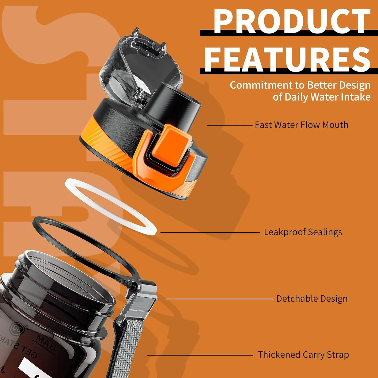 China Manufacturer Customized BPA-Free Leak-Proof Tritan Sports Water Bottle for Gym