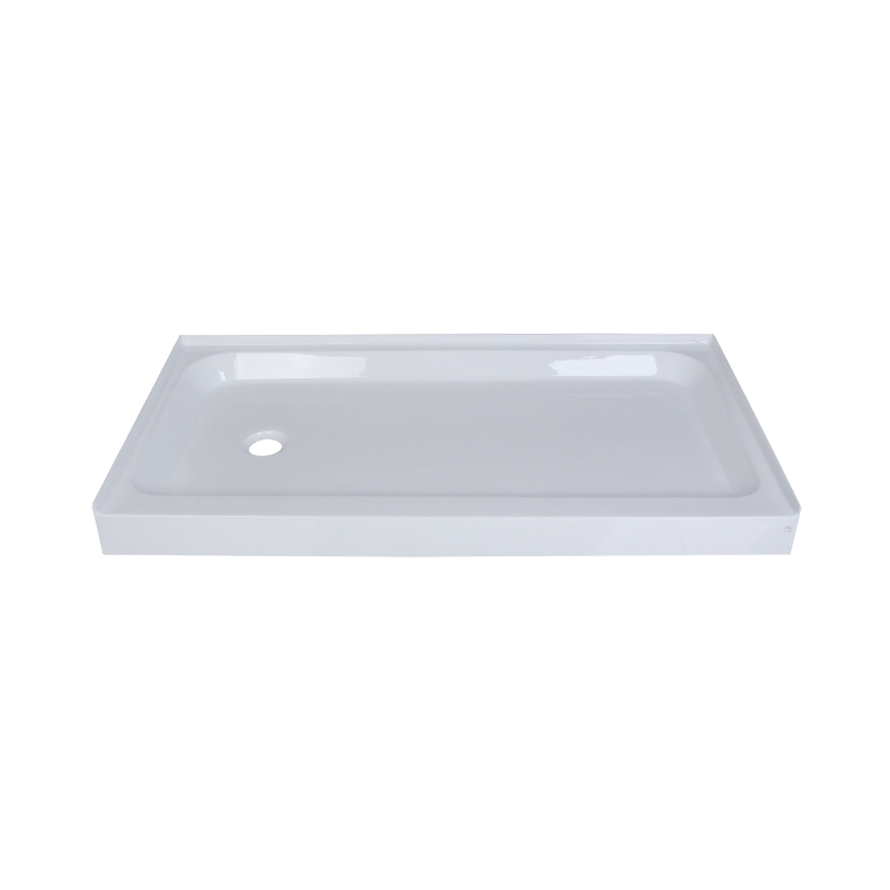 Acrylic Shower Base Tray 60X30 Inch with Three Tile Flange for Bathroom