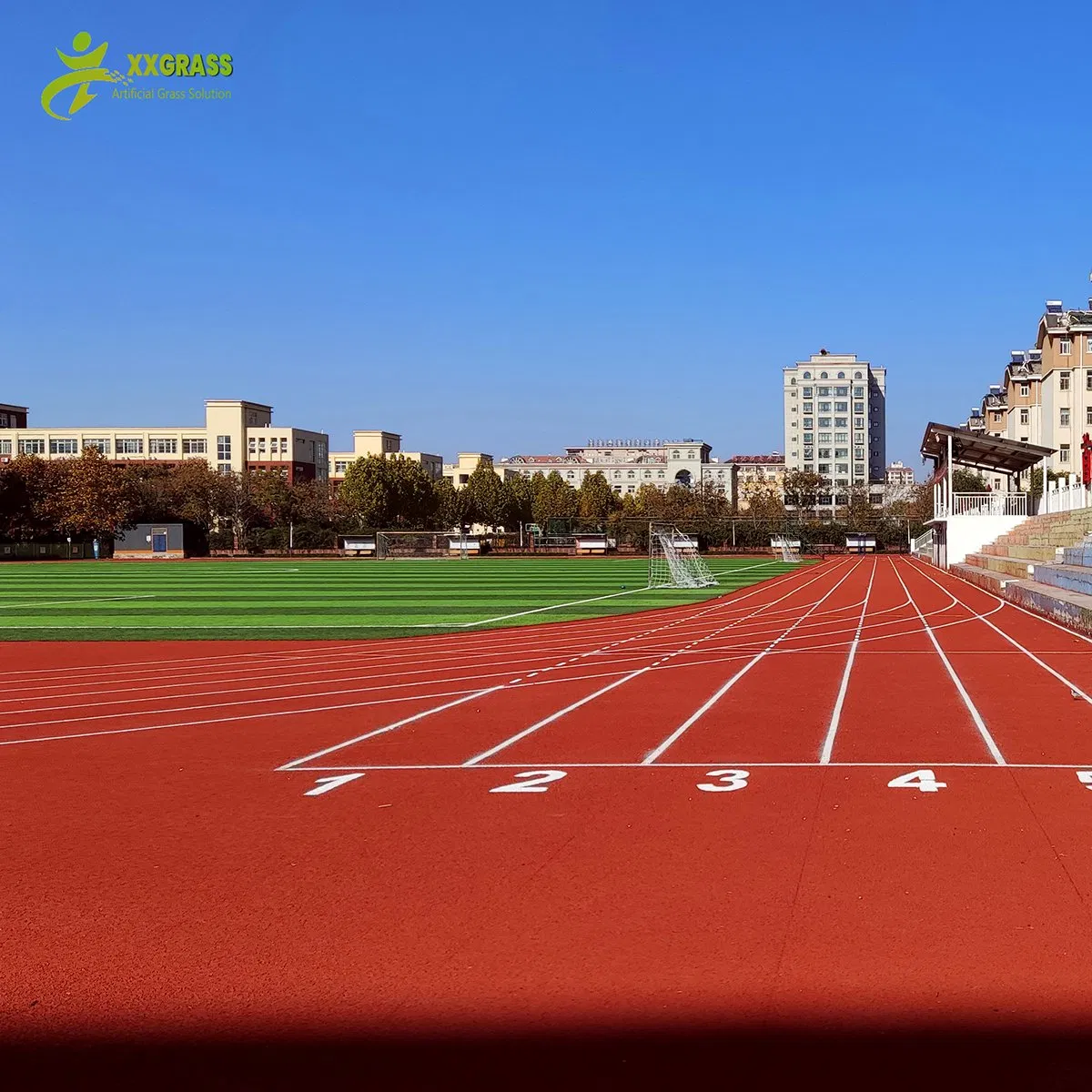 Breathable Plastic Runway EPDM Granule Running Track for School