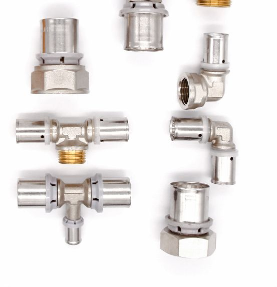High Quality Brass Press Fitting Pex Pluming Fittings with Heating Connector