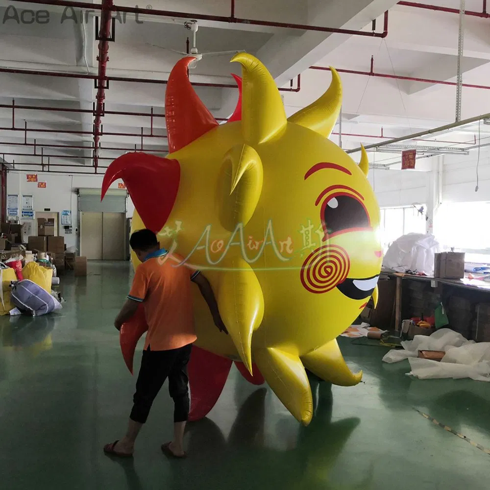 Inflatable Floating Sun Air Decorative Sunflower Model for Outdoor Display