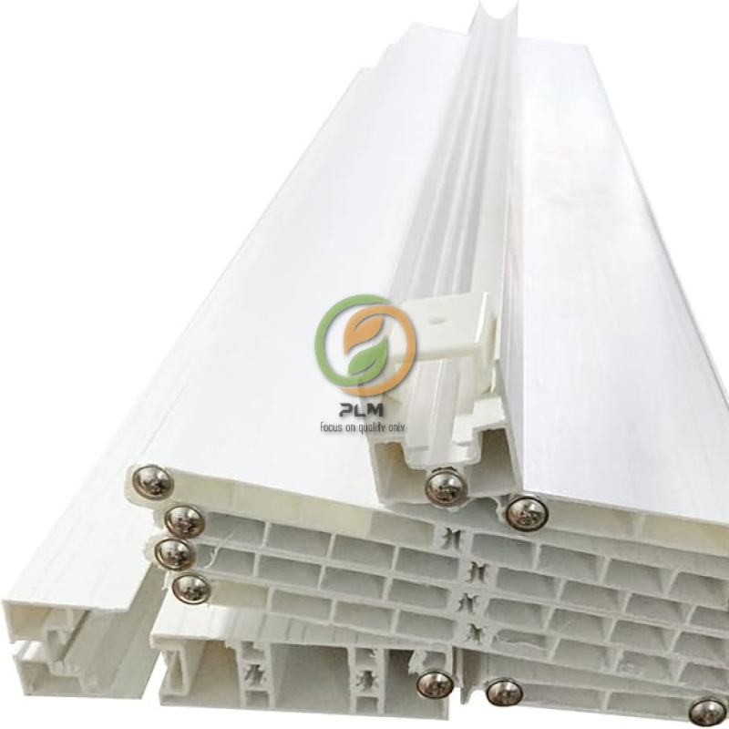 PVC Concertina Accordion Folding Door White Gloss (White)