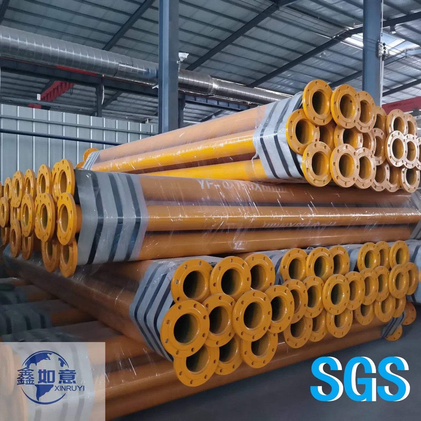 Hydrostatic Galvanized Epoxy Resin Red Color Threading Seamless Steel Pipe for Fire Fighting