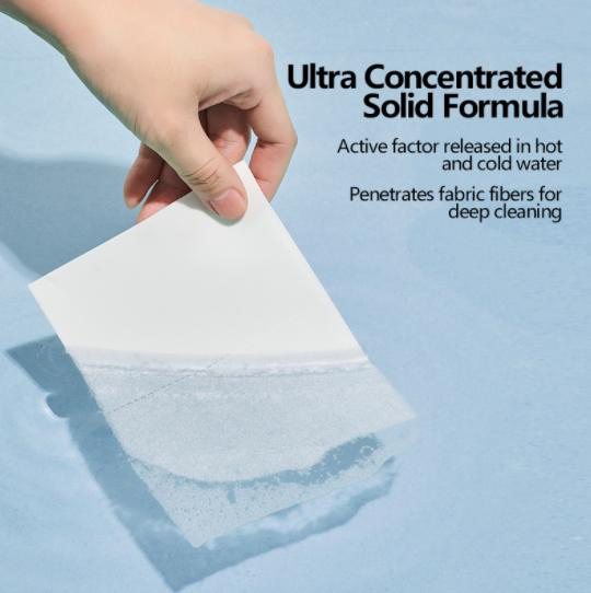 OEM Washing Detergent Sheet Multi-Function Biodegradable Portable Disposable Soap Laundry Detergent Sheets for Clothes