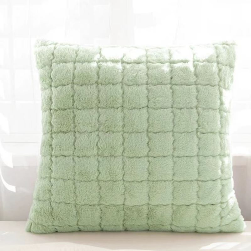 Faux Rabbit Fur Cushion of Pillow Gift Sofa Cover Body Pillowcase Hometextile