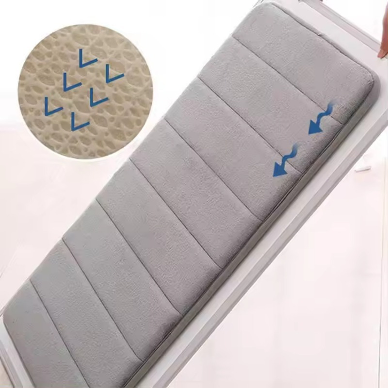 2024 Customizable Thick Slow Rebound Sponge Mat Anti-Slip Super Absorbent Bath Mat