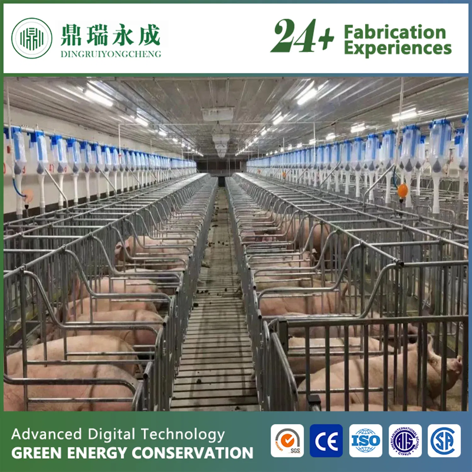 Prefabricated Poultry Grange Farmhouse for Chicken Cows with ISO SGS CE Certifications