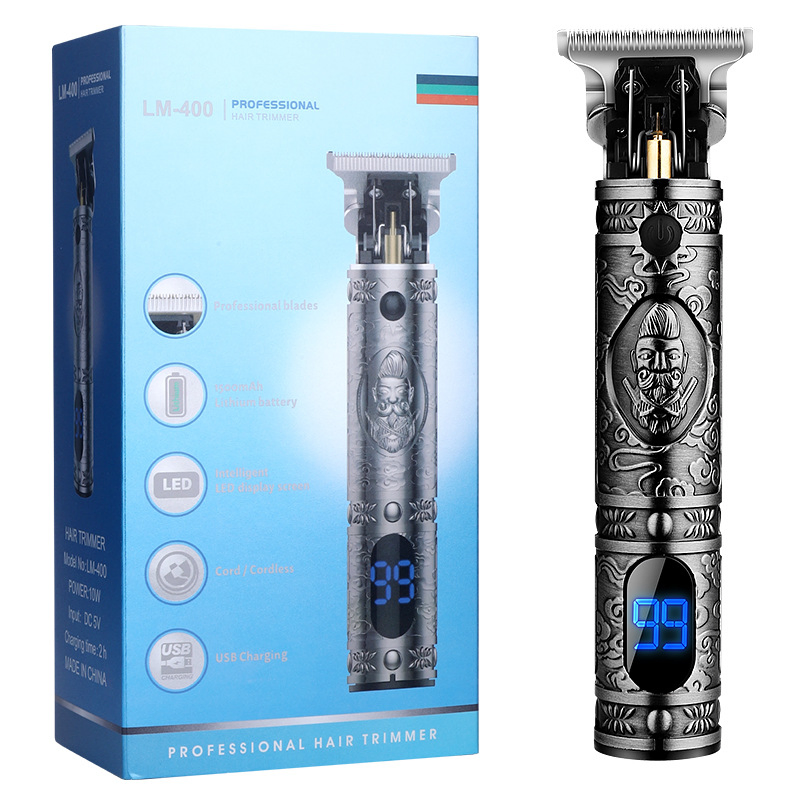 Best Selling Home Oil Head Push Clippers Digital Display Hair Clippers