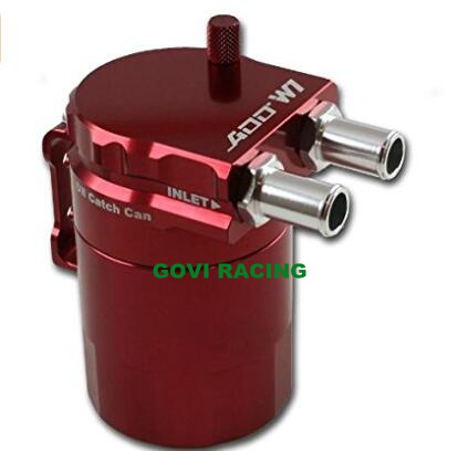 Aluminum Black Oil Reservoir Catch Can with Breather Baffle