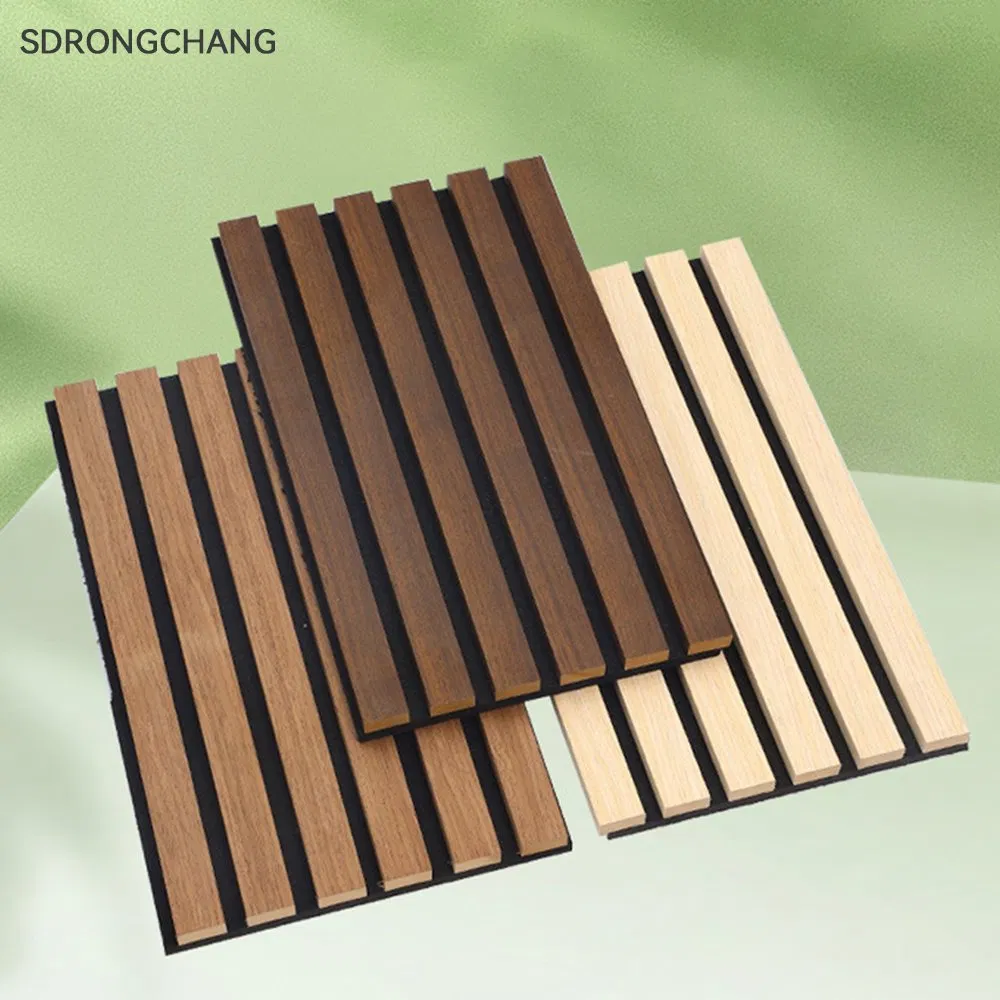 CE Approved Wall Covering Wood Veneer Felt Acoustic Panel