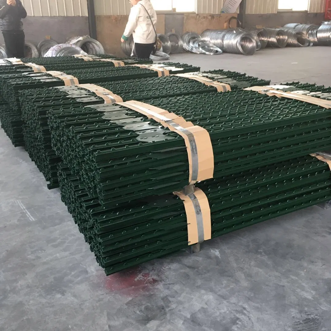 Factory Direct Sale Cheap Painted or Galvanized T Post Steel Fence Post