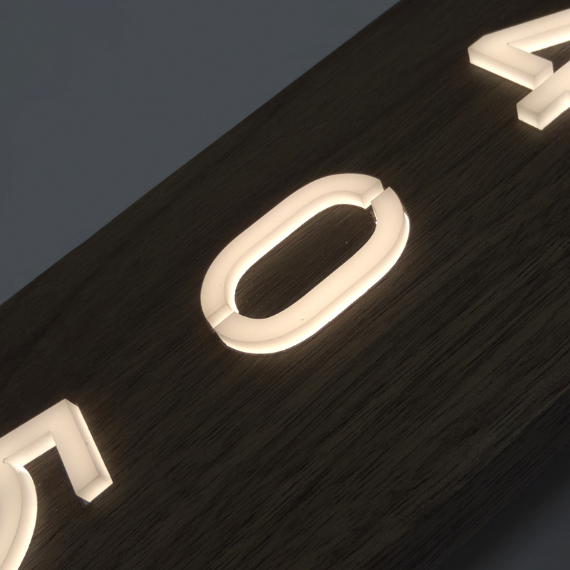 House Room Number Illuminated Dnd Doorbell Wood Hotel Apartment Door Plate Sign