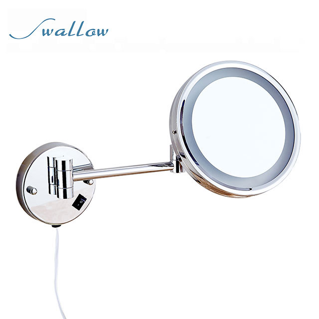 Wall Vanity Mirror Bathroom Round, 3 Times Magnification Mirrors From Executive Shaving