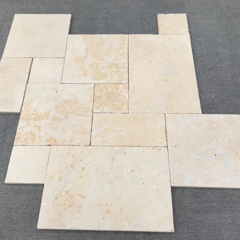 Yellow Travertine Tiles for Flooring Tiles