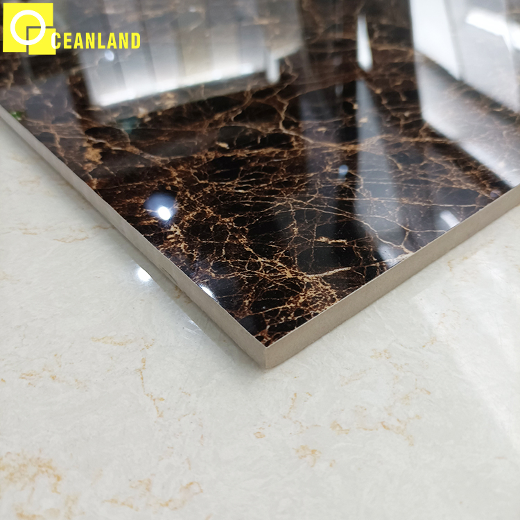 Wear-Resistant Non-Slip Oceanland 60X60 Polished Brown Floor Tile
