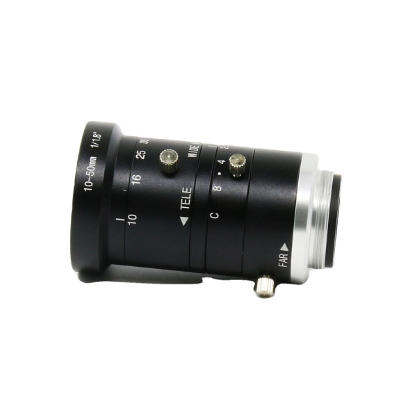 1/1.8" 8MP 10~50mm F2.8 C-Mount Zoom Industrial Camera Machine Vision Lens
