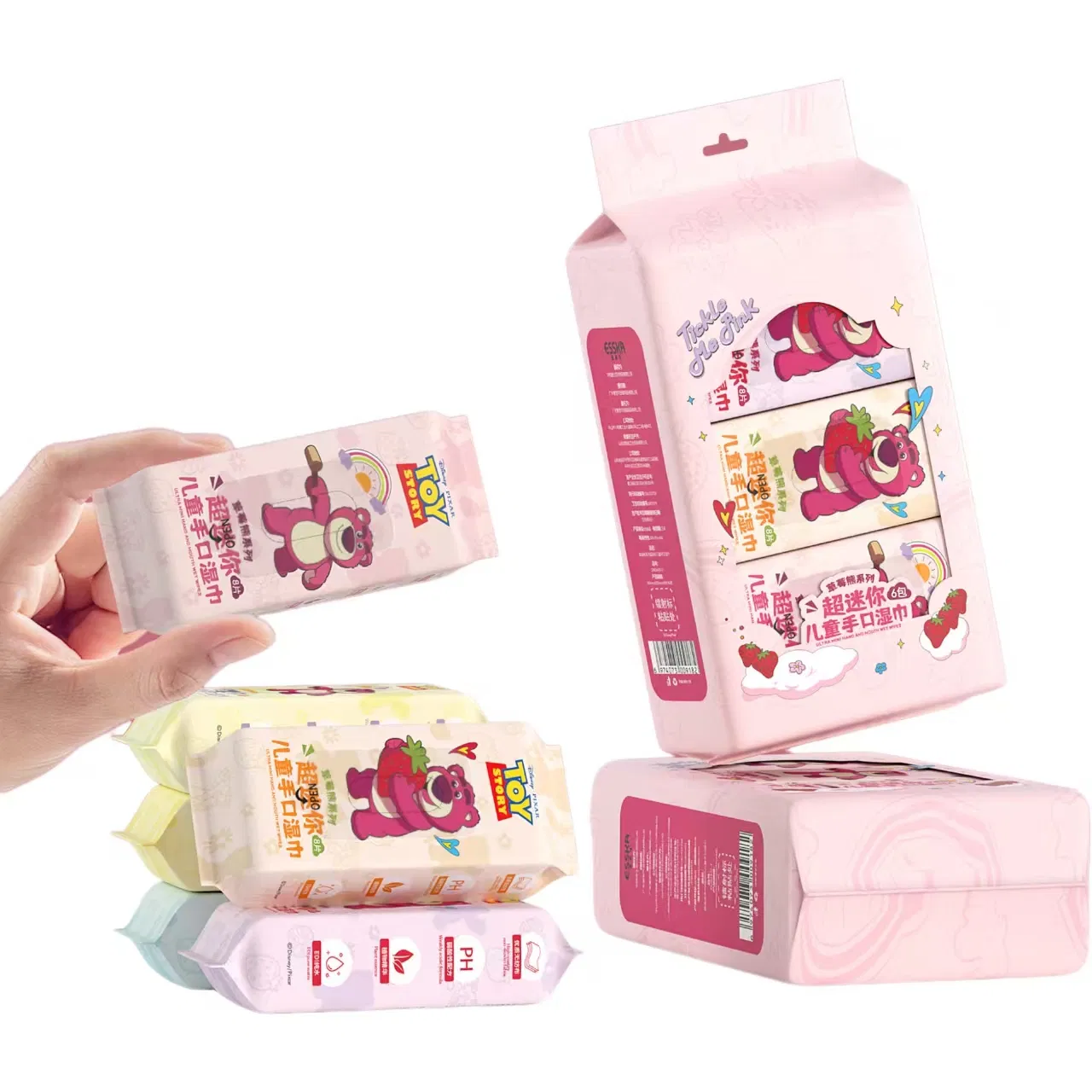 OEM Mini 99.9% Pure Water Cleaning Wet Wipes for Baby Sensitive Skin Flushable Wipes Wet Cleansing Cloths