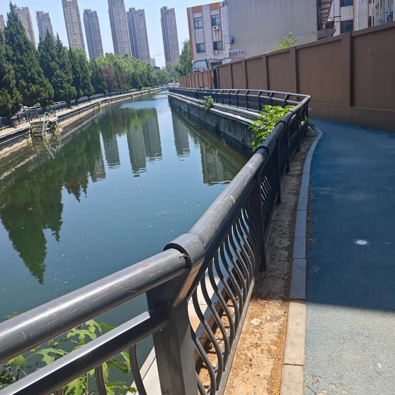 Aesthetic and Secure Riverbank Guardrail Enhancing Public Safety and Scenic Beauty Simultaneously