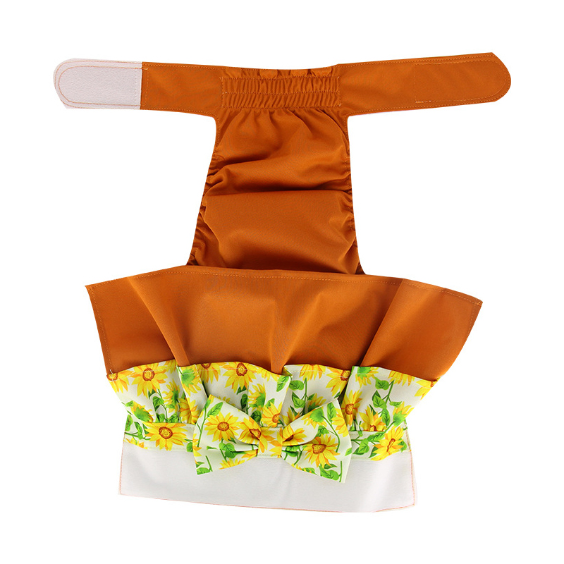 Pet Menstrual Pants, Anti-Disturbance Female Dog Menstrual Safety Pants, Bow-Tie Dog Hygiene Diapers