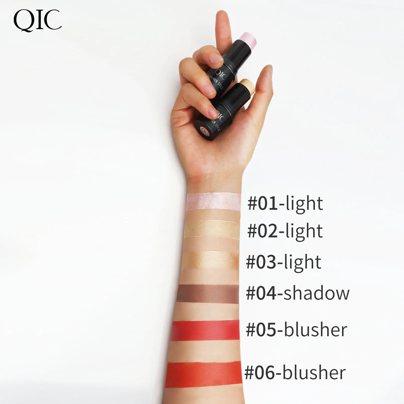 6 Colors Private Label Makeup Stick Bronzer Vegan Cream High Pigment Face Tint Waterproof Contour Stick