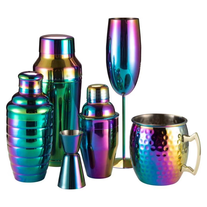 Stainless Steel Drink Mixer Branded Cocktail Bartender Shaker Bar Set