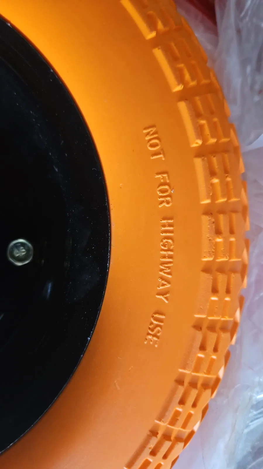 Qingdao Maxtop 3.50-7 Puncture Proof Wheelbarrow Solid PU Foam Wheel